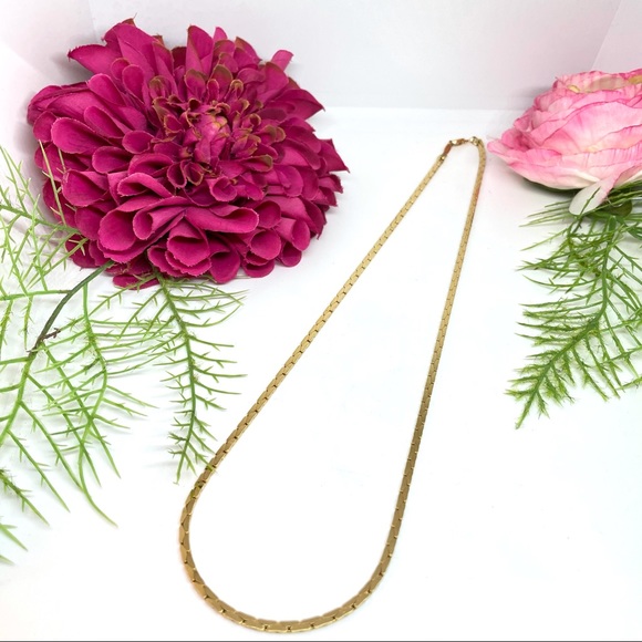 Jewelry Preowned 14k Gold Plated Golden Link Chain Necklace Poshmark